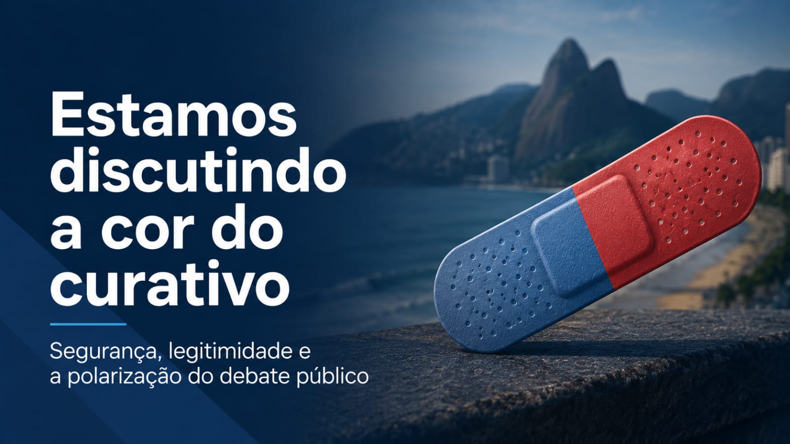 Estamos discutindo a cor do curativo